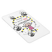 Ich werde ein Oma-Weiß-Hintergrund sein Magnet (Rechte Seite)