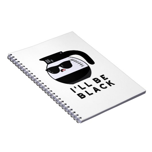 Ich werde ein schwarzer Funny Coffee Pot Pun sein Notizblock (Rechte Seite)