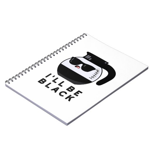 Ich werde ein schwarzer Funny Coffee Pot Pun sein Notizblock (Linke Seite)