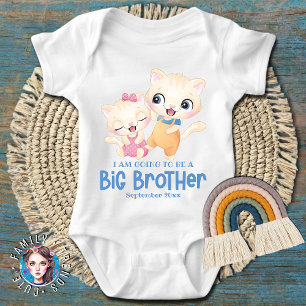 Ich werde eine Ankündigung für ein großes Brüderba Baby Strampler