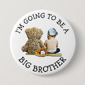 Ich werde eine Big Brother Ankündigung Button (Vorderseite)