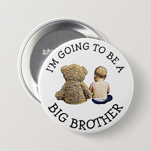 Ich werde eine Big Brother Ankündigung Button (Vorne & Hinten)