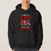 Ich werde eine große Bruder-Feuerwehrwagen-Schwang Hoodie (Vorderseite)