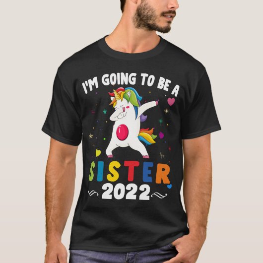 Ich werde eine große Schwester 2022 sein T-Shirt (Vorderseite)