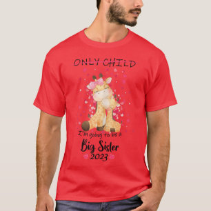 Ich werde eine große Schwester 2023 Giraffe Announ T-Shirt