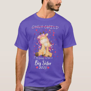 Ich werde eine große Schwester 2023 Giraffe Announ T-Shirt