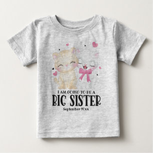 Ich werde eine große Schwester-Ankündigung werden Baby T-shirt