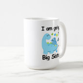 Ich werde eine große Schwester Dinosaurier sein Kaffeetasse (VorderseiteRechts)