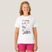 Ich werde eine große Schwester, Elefant Big Sister T-Shirt (Vorne ganz)