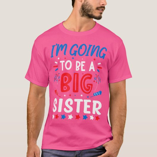 Ich werde eine große Schwester - Geschlechtsenthül T-Shirt (Vorderseite)