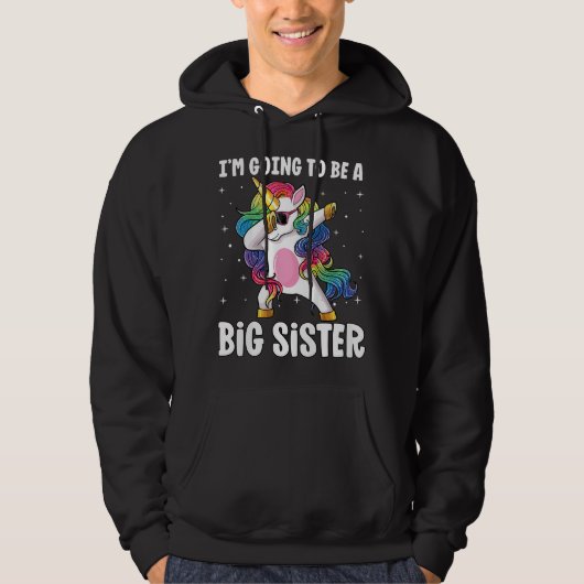 Ich werde eine große Schwester Hoodie (Vorderseite)