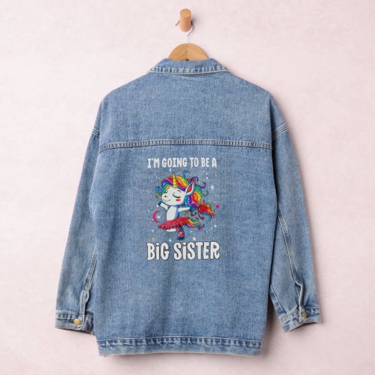 Ich werde eine große Schwester Mädchen älter Schwe Jeansjacke (Hangar)