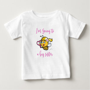 Ich werde eine große Schwester Niedlich Glamour Bi Baby T-shirt