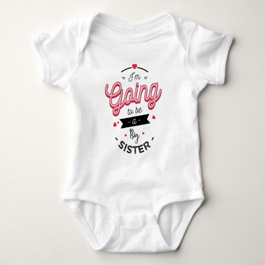 Ich werde eine große Schwester sein Baby Strampler (Vorderseite)