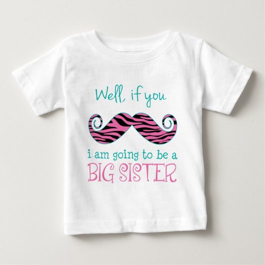 Ich werde eine große Schwester sein Baby T-shirt (Vorderseite)