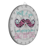 Ich werde eine große Schwester sein Dartscheibe (Vorderseite Links)