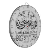 Ich werde eine große Schwester sein Dartscheibe (Vorderseite Links)