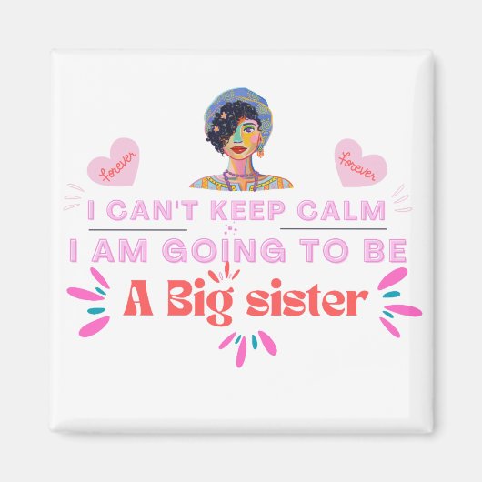 Ich werde eine große Schwester sein, Design von Ro Magnet (Vorne)
