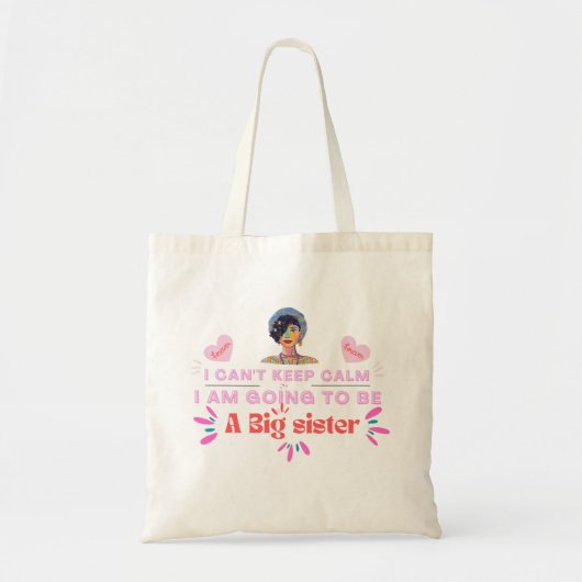Ich werde eine große Schwester sein, Design von Ro Tragetasche (Vorne)