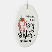 Ich werde eine große Schwester sein Keramik Ornament (Rechts)