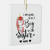 Ich werde eine große Schwester sein Keramikornament (Rechts)