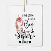 Ich werde eine große Schwester sein Keramikornament (Links)