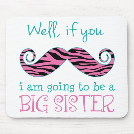 Ich werde eine große Schwester sein Mousepad (Vorne)