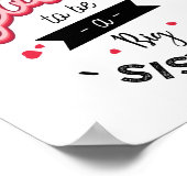 Ich werde eine große Schwester sein Poster (Ecke)