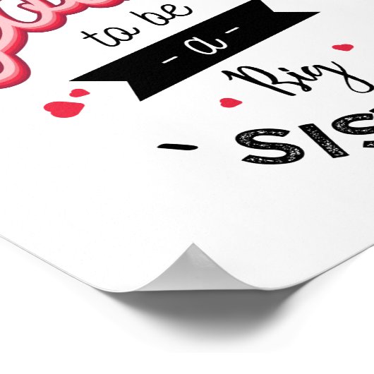 Ich werde eine große Schwester sein Poster (Ecke)