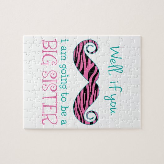 Ich werde eine große Schwester sein Puzzle (Horizontal)