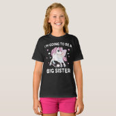 Ich werde eine große Schwester Unicorn sein T-Shirt (Vorne ganz)