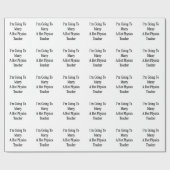 Ich werde einen heißen Physik-Lehrer heiraten Geschenkpapier (Flach)