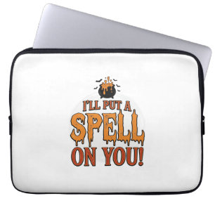 Ich werde einen Zauber auf Ihr Halloween-Kautschuk Laptopschutzhülle