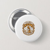 Ich werde einfach warten, bis es ruhig ist, Kürbis Button (Vorne & Hinten)