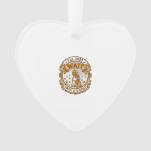 Ich werde einfach warten, bis es ruhig ist, Kürbis Ornament