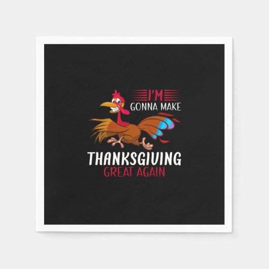 Ich werde Erntedank wieder großartig machen Serviette (Vorderseite)