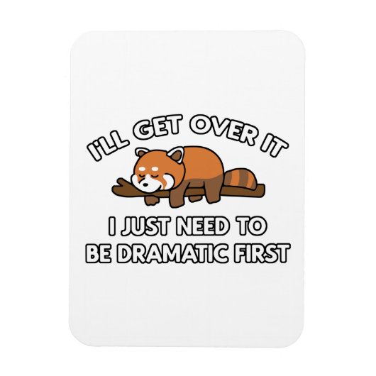 Ich werde es mit Red Panda überwinden Magnet (Vertikal)