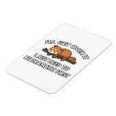 Ich werde es mit Red Panda überwinden Magnet (Linke Seite)