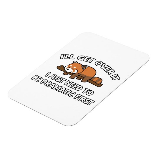 Ich werde es mit Red Panda überwinden Magnet (Linke Seite)