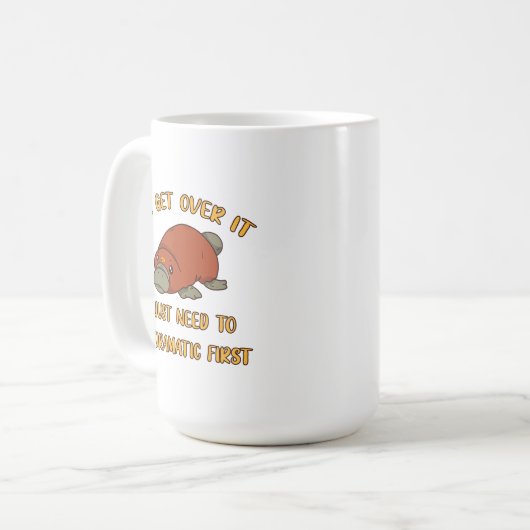 Ich werde es Platypus überwinden Kaffeetasse (Vorderseite Links)
