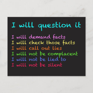 Ich werde es Postkarte befragen