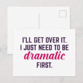 Ich werde es überwinden postkarte (Vorne/Hinten)