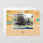 Ich werde es wissen postkarte (Vorne/Hinten)