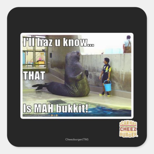 Ich werde es wissen quadratischer aufkleber (Vorderseite)