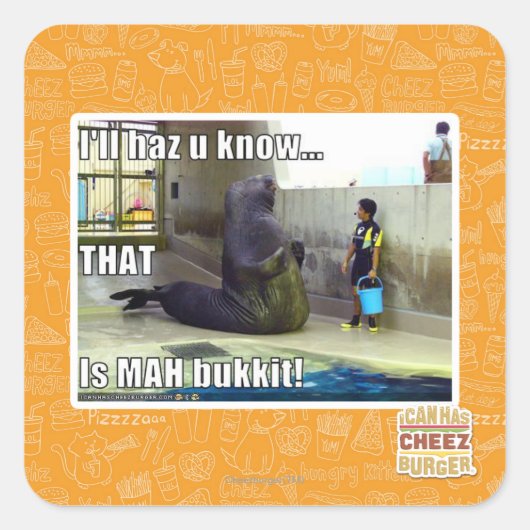 Ich werde es wissen quadratischer aufkleber (Vorderseite)