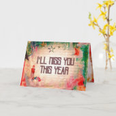 Ich werde euch dieses Jahr Weihnachten im Grunge-S Karte (Gelbe Blume)