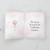 Ich werde euch für immer Liebe geben Bulldog & Hea Karte (Innenseite)