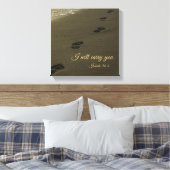 Ich werde euch Sandfußabdrücke tragen Leinwanddruck (Insitu (Schlafzimmer))