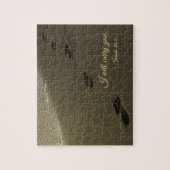 Ich werde euch Sandfußabdrücke tragen Puzzle (Vertikal)