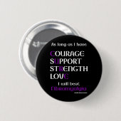 Ich werde Fibro Pinback Button schlagen (Vorne & Hinten)